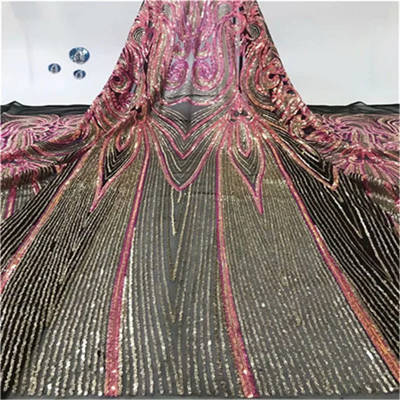 Hot Sale Sequins Lace Fabrics 2019 High Quality French Net Lace African Mesh Lace Fabric with Sequins for Wedding
Hot Sale Sequins Lace Fabrics 2019 High Quality French Net Lace African Mesh Lace Fabric with Sequins for Wedding
