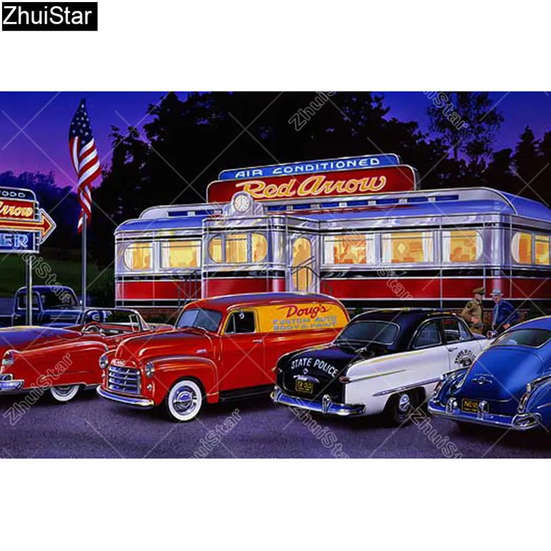 Zhui Star Full Square Drill 5D DIY Diamond Painting "Car party" 3D Embroidery Cross Stitch Rhinestone Mosaic Decor
Zhui Star Full Square Drill 5D DIY Diamond Painting "Car party" 3D Embroidery Cross Stitch Rhinestone Mosaic Decor