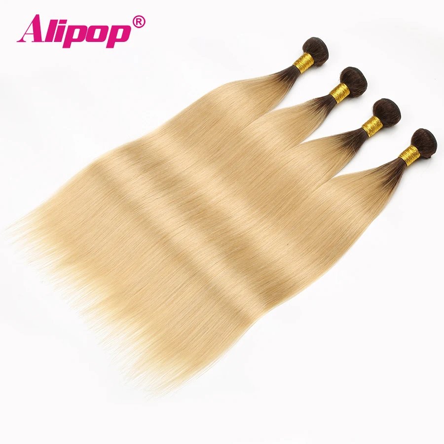 613 Bundles Deals Ombre Hair Bundles Peruvian Straight Hair 100% Human Hair Weave Bundles 431 Pieces Alipop Non Remy No Shed (39)
