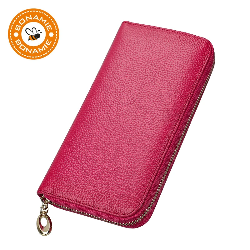 BONAMIE Candy Colors Genuine Leather Clutch Long Purse Classic Litchi Wallet For Women Fashion Female Phone Purse Money Bag New
BONAMIE Candy Colors Genuine Leather Clutch Long Purse Classic Litchi Wallet For Women Fashion Female Phone Purse Money Bag New
