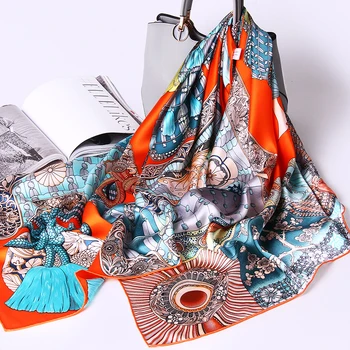 100% Natural Silk Square Scarf For Women Fashion Colorful Print Silk Shawls Wraps Pure Real Silk Headscarf Large 135x135cm
100% Natural Silk Square Scarf For Women Fashion Colorful Print Silk Shawls Wraps Pure Real Silk Headscarf Large 135x135cm