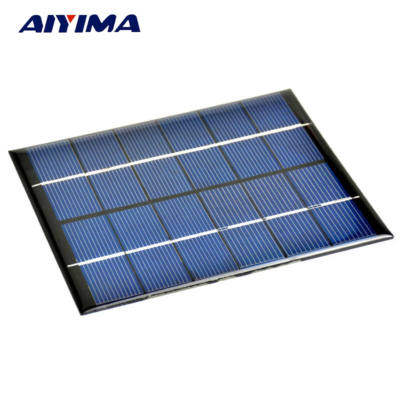 AIYIMA 6V 2W Epoxy Solar Panel Polycrystalline Solar Cell Photovoltaic Panel DIY Solar Sistem Mini Sun Power Energy Module
AIYIMA 6V 2W Epoxy Solar Panel Polycrystalline Solar Cell Photovoltaic Panel DIY Solar Sistem Mini Sun Power Energy Module