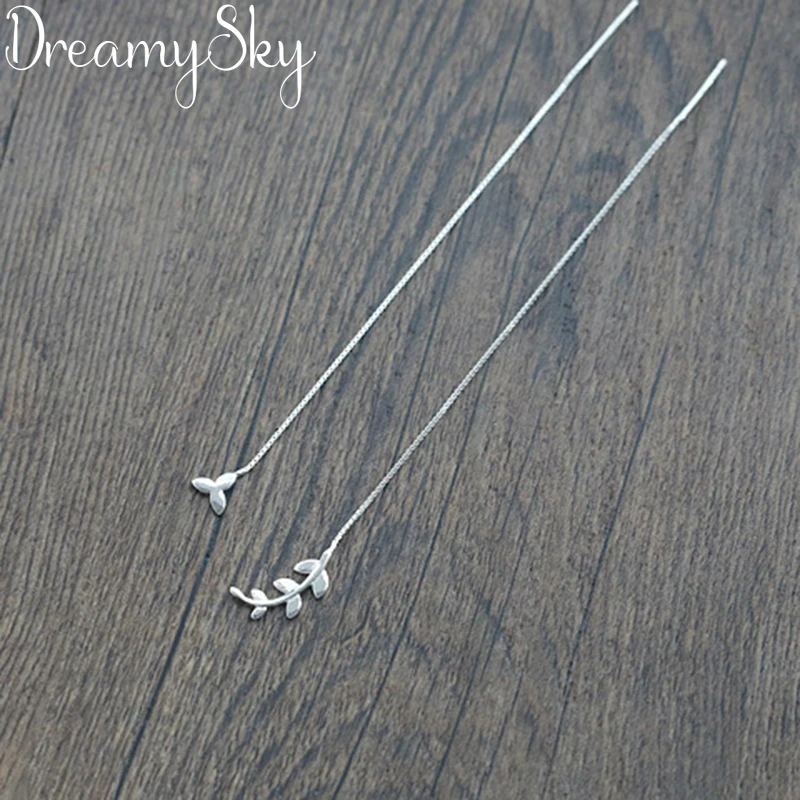 DreamySky 100% Real Pure Ethnic 925 Sterling Silver Jewelry Fashion Long Leaf Earrings For Women Wedding Girls Statement Jewelry
DreamySky 100% Real Pure Ethnic 925 Sterling Silver Jewelry Fashion Long Leaf Earrings For Women Wedding Girls Statement Jewelry