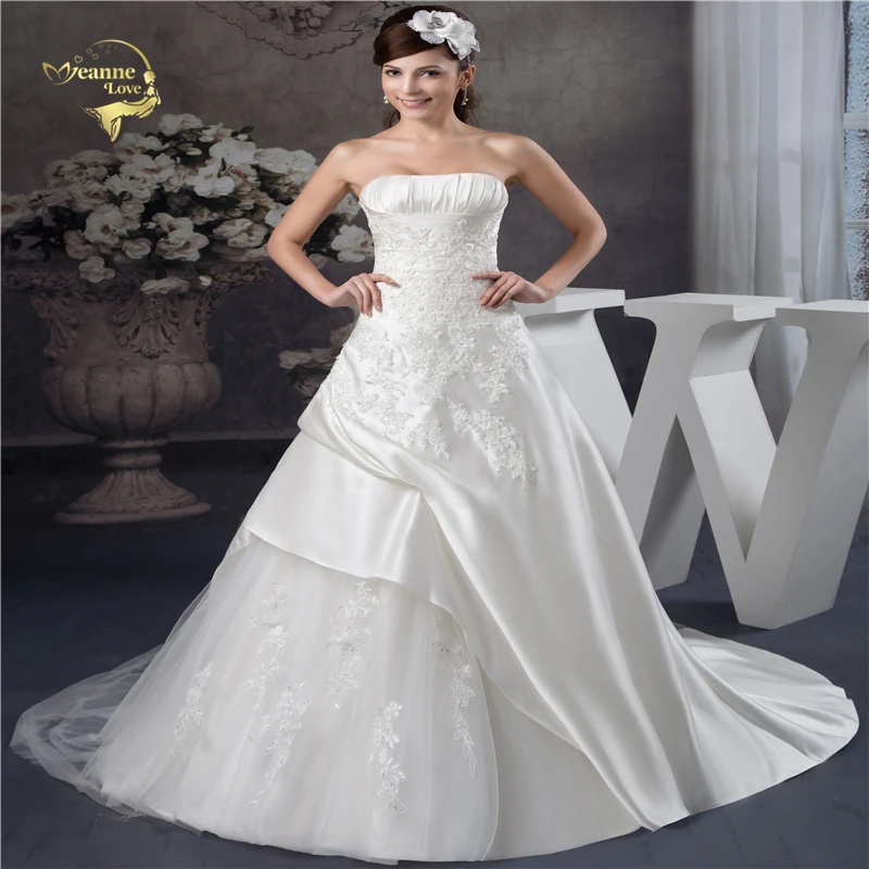 Jeanne Love New Wedding Dresses 2019 Applique Beading Strapless Bridal Gown Ivory Vestido De Noiva Robe De Mariage JLOV75966 
Jeanne Love New Wedding Dresses 2019 Applique Beading Strapless Bridal Gown Ivory Vestido De Noiva Robe De Mariage JLOV75966