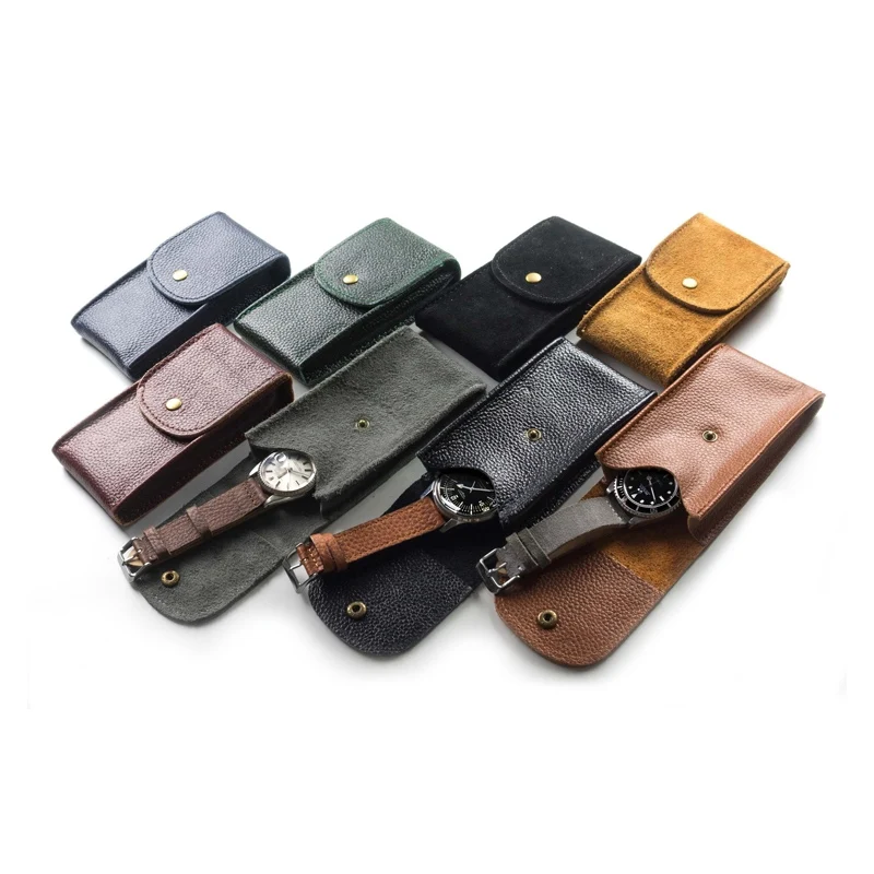 Handmade leather watch case 12.5cm*6.5cm*2.5cm watch special protective cover a variety of colors optional high quality unisex
Handmade leather watch case 12.5cm*6.5cm*2.5cm watch special protective cover a variety of colors optional high quality unisex