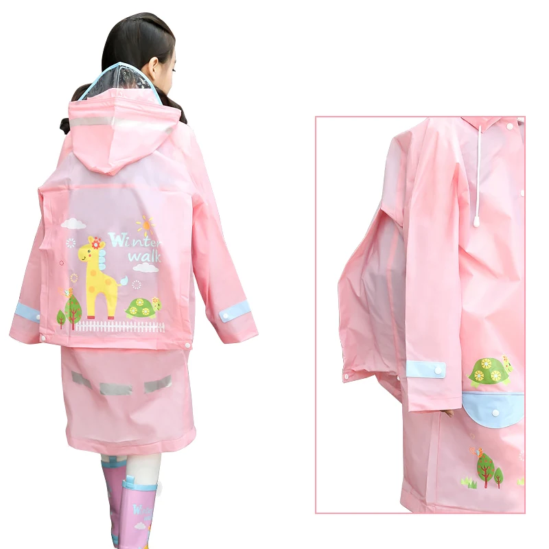 Children's EVA raincoat with bag for boys and girls baby student raincoat green child raincoat
Children's EVA raincoat with bag for boys and girls baby student raincoat green child raincoat