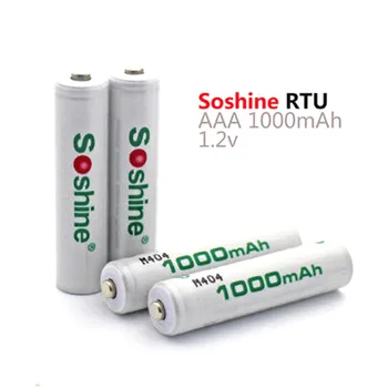 

Soshine RTU AAA1000 AAA 1.2V 1000mAh Rechargeable NI-MH Battery (4 pcs)