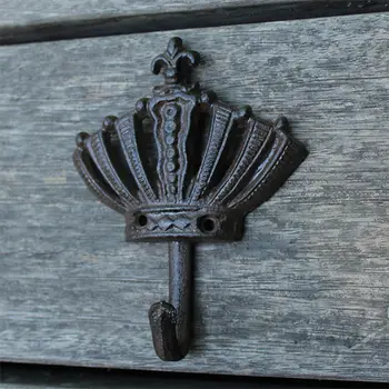 Crowne retro cast iron Iron Hook Coathook Garden decoration hook Wall decoration
Crowne retro cast iron Iron Hook Coathook Garden decoration hook Wall decoration
