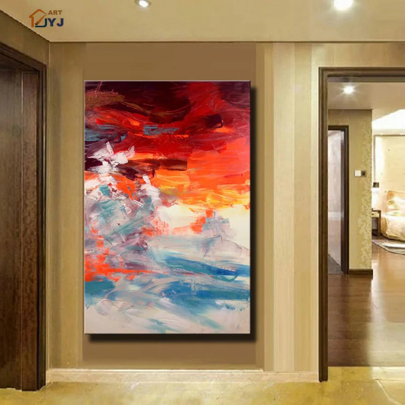 JYJ Artist Red and Blue Color Canvas Wall Art HandPainted Modern Abstract Oil Painting Home Decor nordic Poster No Frame SL023
JYJ Artist Red and Blue Color Canvas Wall Art HandPainted Modern Abstract Oil Painting Home Decor nordic Poster No Frame SL023