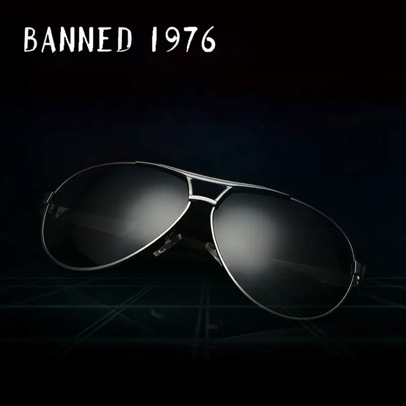 BANNED 1976 Fashion Unisex Sunglasses Pilot SunglassesAluminum Magnesium High Quality Polarized Mirror Sun Glasses
BANNED 1976 Fashion Unisex Sunglasses Pilot SunglassesAluminum Magnesium High Quality Polarized Mirror Sun Glasses