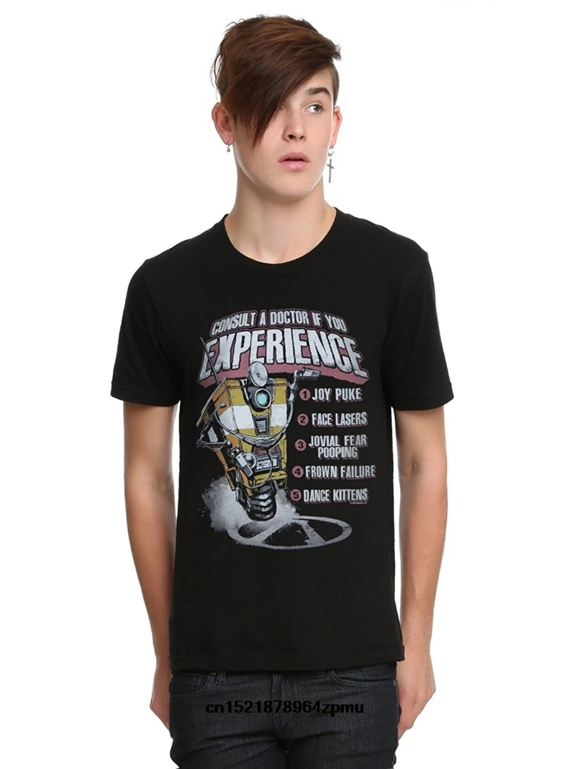 Gildan Men t shirt Borderlands Dr. Claptrap List Fashion Unisex Black t-shirt novelty tshirt women
Gildan Men t shirt Borderlands Dr. Claptrap List Fashion Unisex Black t-shirt novelty tshirt women