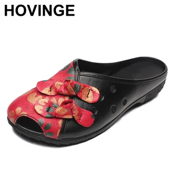 HOVINGE Genuine Leather Women Slippers 2018 Spring Flat Handmade Leather Women Shoes Retro Cheongsam buckle Slipper
HOVINGE Genuine Leather Women Slippers 2018 Spring Flat Handmade Leather Women Shoes Retro Cheongsam buckle Slipper
