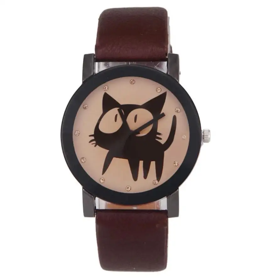 Timezone #25 Simple Women's Watch Cat Crystal Imitation Leather Quartz Wrist Watch
Timezone #25 Simple Women's Watch Cat Crystal Imitation Leather Quartz Wrist Watch