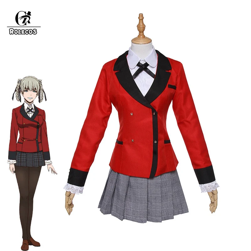 ROLECOS Anime Kakegurui Cosplay Costume Kirari Momobam Cosplay Costume Compulsive Gambler Cosplay Girl School Uniform for Women
ROLECOS Anime Kakegurui Cosplay Costume Kirari Momobam Cosplay Costume Compulsive Gambler Cosplay Girl School Uniform for Women