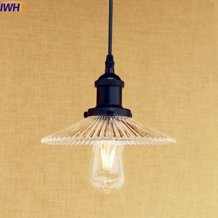 IWHD Loft Style Retro LED Pendant Light Fixtures Hanglamp Lampara Edison Industrial Lighting Vintage Lamp Galss Lampshade
IWHD Loft Style Retro LED Pendant Light Fixtures Hanglamp Lampara Edison Industrial Lighting Vintage Lamp Galss Lampshade