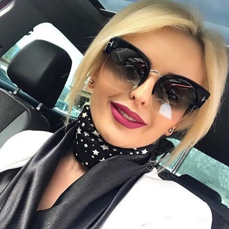 Retro sunglasses Oversize Cat Eye Sun glasses For Women Metal Frame T Brand Glasses Designer Fashion Pink Female Shades
Retro sunglasses Oversize Cat Eye Sun glasses For Women Metal Frame T Brand Glasses Designer Fashion Pink Female Shades