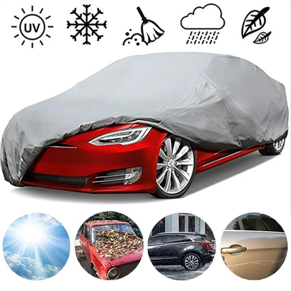 Universal Full Car Covers Waterproof Windproof Dustproof Design Scratch Resistant Sun Outdoor Protection Suitable for most model
Universal Full Car Covers Waterproof Windproof Dustproof Design Scratch Resistant Sun Outdoor Protection Suitable for most model