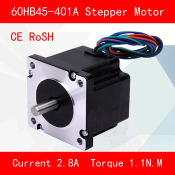 CE ROSH 60HB45-401A Stepper motor torque 1.1N.M Phase current 2.8A for automation equipment 3d printer cnc
CE ROSH 60HB45-401A Stepper motor torque 1.1N.M Phase current 2.8A for automation equipment 3d printer cnc