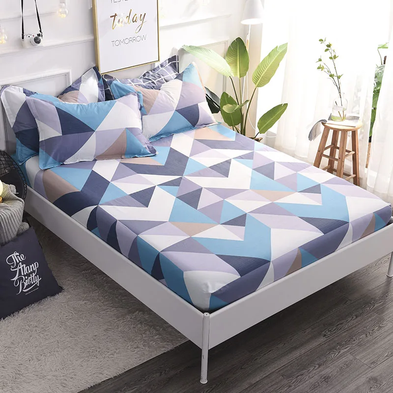 Trendy Blue Rectangle Pattern BeddingOutlet Mattress Cover Fitted Sheet Set Bedding 100% Cotton 3Pc Mattress Protector 3 Size
Trendy Blue Rectangle Pattern BeddingOutlet Mattress Cover Fitted Sheet Set Bedding 100% Cotton 3Pc Mattress Protector 3 Size