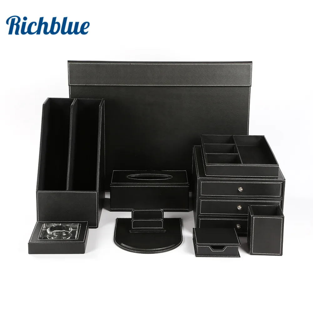 Quality Office Desk 10-piece Set Pen Pencil Holder Business Card Stand Stationery Organizer Box Tissue Dispenser T07 Black/Brown
Quality Office Desk 10-piece Set Pen Pencil Holder Business Card Stand Stationery Organizer Box Tissue Dispenser T07 Black/Brown