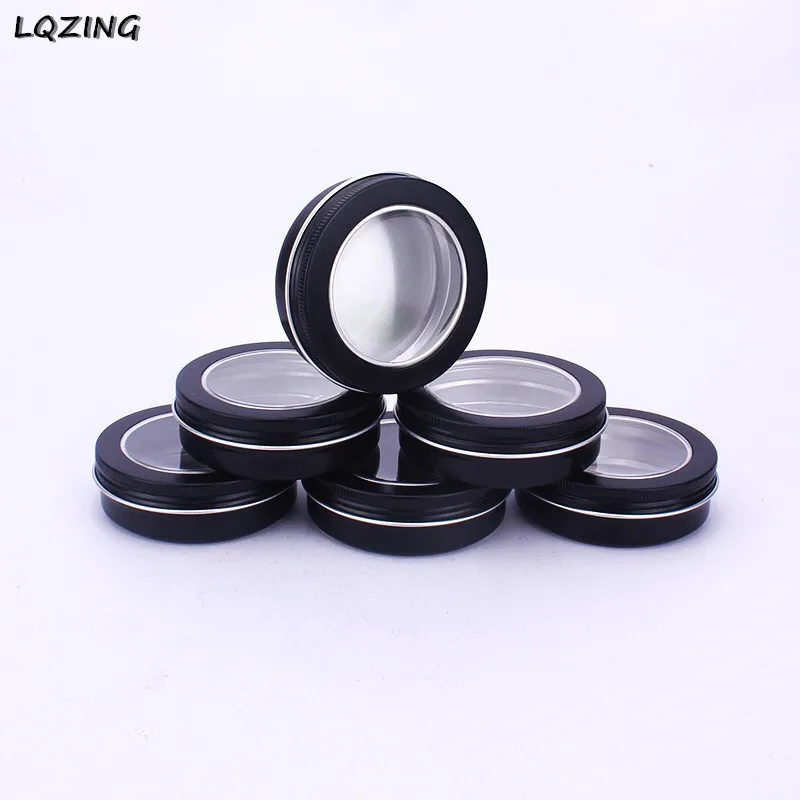 100ML Black Tin Box Screw Thread Small Round Lip Balm Metal Box Clear Window Cosmetics Cream for Travel Portable Container
100ML Black Tin Box Screw Thread Small Round Lip Balm Metal Box Clear Window Cosmetics Cream for Travel Portable Container