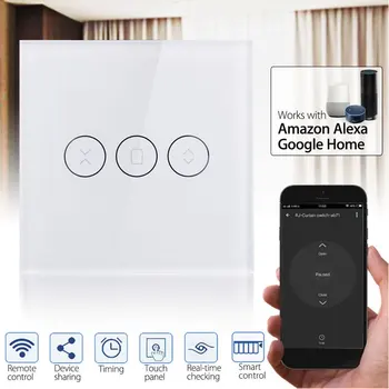 Wifi Curtain Switch Wifi Electrical Blinds Switch Voice Control Wall Switch Wireless WiFi Timing Delay Google/Alexa Echo/IFTTT 
Wifi Curtain Switch Wifi Electrical Blinds Switch Voice Control Wall Switch Wireless WiFi Timing Delay Google/Alexa Echo/IFTTT