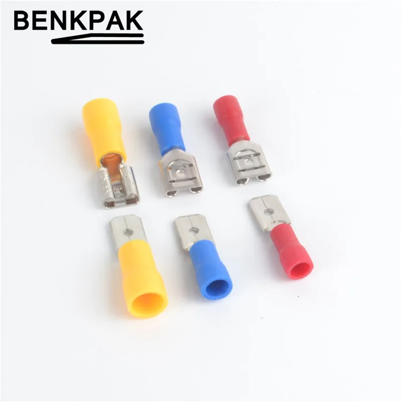 50pcs 6.3mm 25 Female with 25 Male Spade Insulated Electrical Crimp Terminal Connectors H1E1
50pcs 6.3mm 25 Female with 25 Male Spade Insulated Electrical Crimp Terminal Connectors H1E1