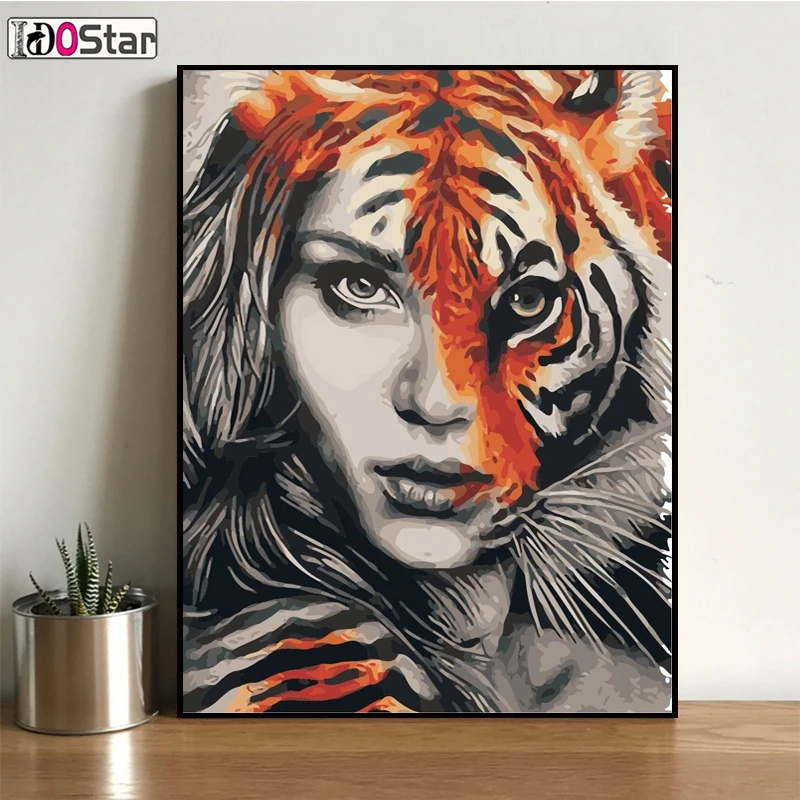 Tiger girl picture, DIY Painting By Numbers, Handpainted Oil Painting For Home Decor Artwork
Tiger girl picture, DIY Painting By Numbers, Handpainted Oil Painting For Home Decor Artwork