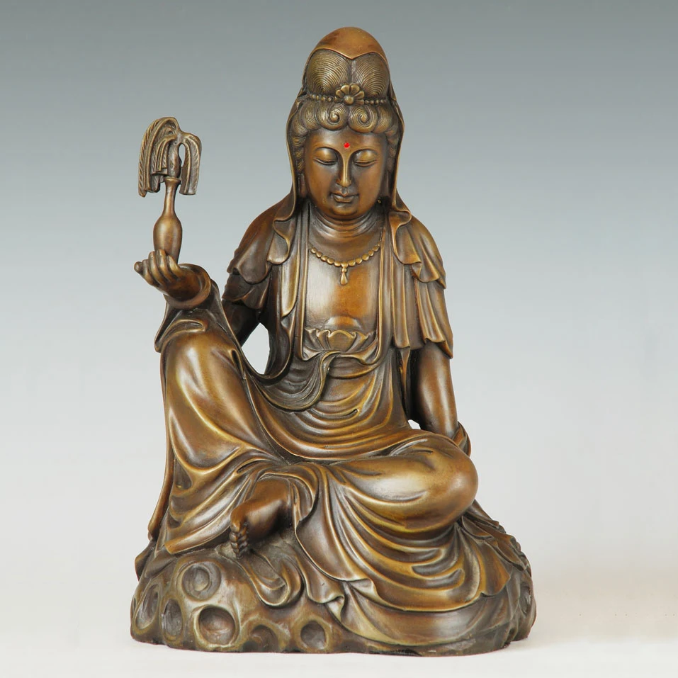 ATLIE BRONZES sculpture Bronze sitting Guanyin statues Religious Buddha lucky home decor gifts
ATLIE BRONZES sculpture Bronze sitting Guanyin statues Religious Buddha lucky home decor gifts
