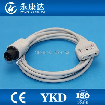 2pcs/pack Free shipping For 6Pin Datascope Din style 3-lead ECG trunk cable,2.2m 
2pcs/pack Free shipping For 6Pin Datascope Din style 3-lead ECG trunk cable,2.2m