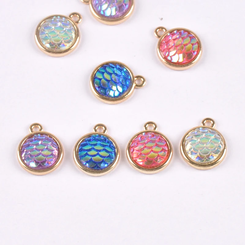 10pcs mixed color mermaid Charms Resin scale roundness Pendants for Jewelry Bracelet Necklace Making 13mm YKL0716
10pcs mixed color mermaid Charms Resin scale roundness Pendants for Jewelry Bracelet Necklace Making 13mm YKL0716