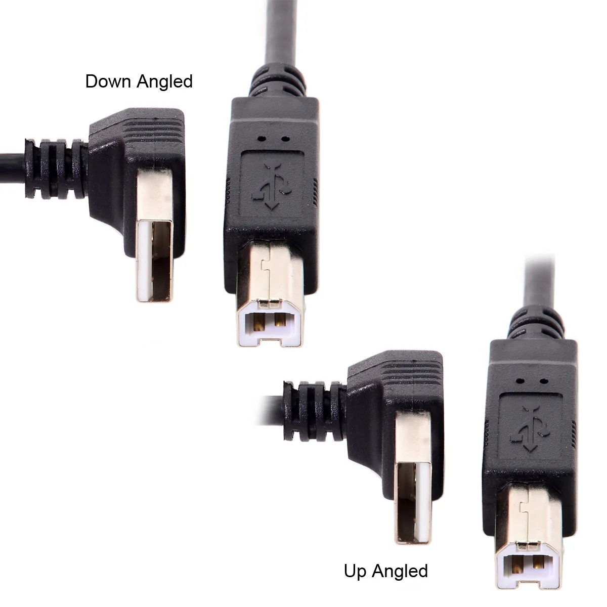 CYDZ Down and Up Angled 90 Degree USB 2.0 Male to B Type Male Cable for Printer Scanner Hard Disk 20cm
CYDZ Down and Up Angled 90 Degree USB 2.0 Male to B Type Male Cable for Printer Scanner Hard Disk 20cm