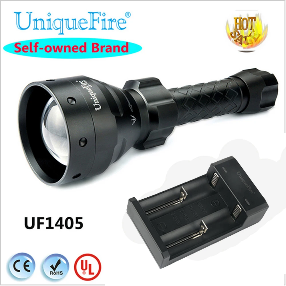 UniqueFire 1405 IR 940NM LED 67mm Lens Infrared Light Night Vision Flashlight 3 Modes Torch+Charge Waterproof 3W Bulbs Black
UniqueFire 1405 IR 940NM LED 67mm Lens Infrared Light Night Vision Flashlight 3 Modes Torch+Charge Waterproof 3W Bulbs Black