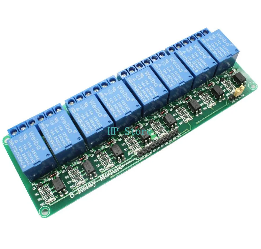 8 канальный релейный модуль 5 в 24 плата для Arduino PIC AVR MCU DSP ARM Электронный