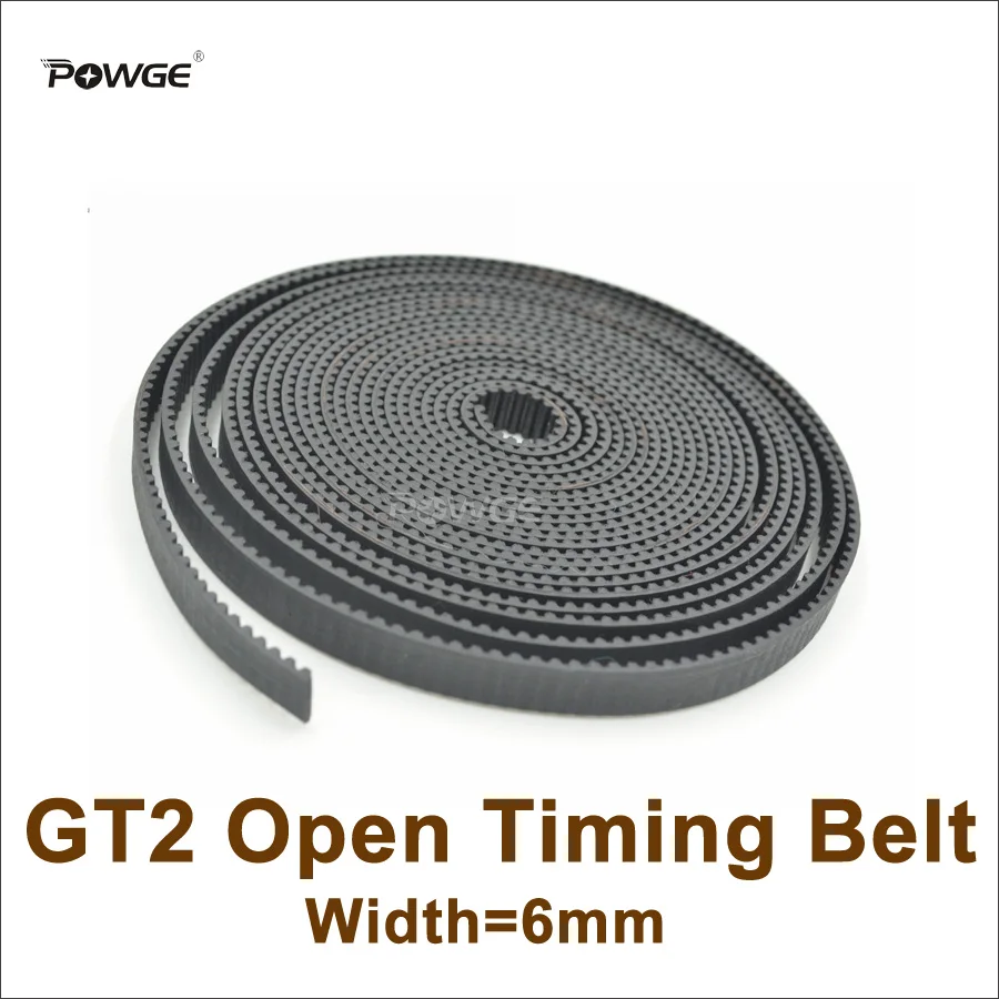 POWGE 5meters GT2 Timing Belt W=3/6/9/15mm Rubber 2GT Open Timing Belt GT2 Synchronous Pulley 3D Printer Accessory High Quanlity
POWGE 5meters GT2 Timing Belt W=3/6/9/15mm Rubber 2GT Open Timing Belt GT2 Synchronous Pulley 3D Printer Accessory High Quanlity