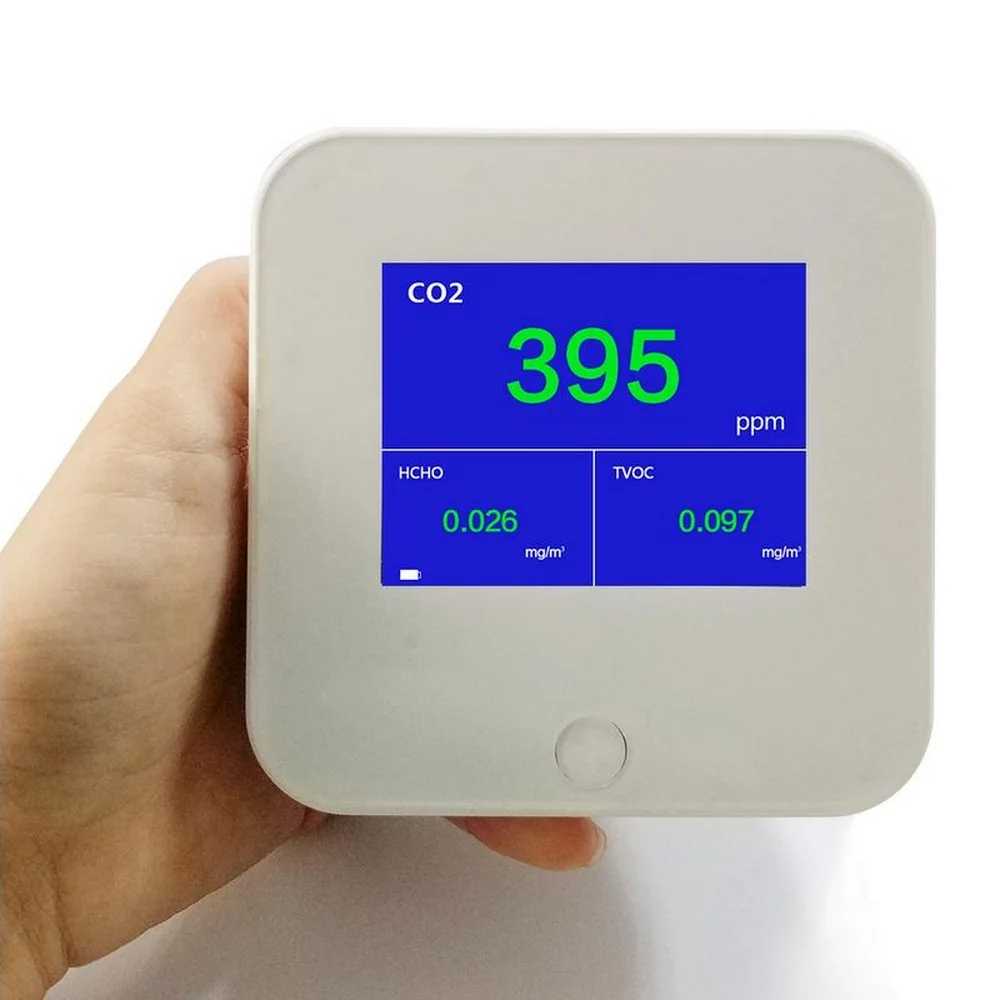 Digital Smart Air Quality Monitor Indoor Outdoor CO2 Meter Monitor HCHO TVOC Tester Formaldehyde Benzene Detector USB Charging
Digital Smart Air Quality Monitor Indoor Outdoor CO2 Meter Monitor HCHO TVOC Tester Formaldehyde Benzene Detector USB Charging