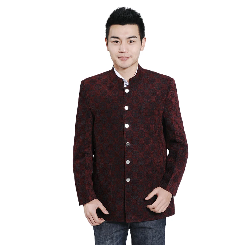 WAEOLSA Mens Tunic Suit Jackets Red Navy Blue Coat Mandarin Collar Blazer Tangzhuang Tunic Suit Man Ethnical Oriental Outerwear
WAEOLSA Mens Tunic Suit Jackets Red Navy Blue Coat Mandarin Collar Blazer Tangzhuang Tunic Suit Man Ethnical Oriental Outerwear