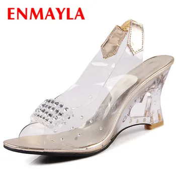 ENMAYLA Peep Toe Shoes Woman High Heels Summer Sandals Wedges Shoes Transparent Shoes Fretwork Heels Women's Sandals
ENMAYLA Peep Toe Shoes Woman High Heels Summer Sandals Wedges Shoes Transparent Shoes Fretwork Heels Women's Sandals