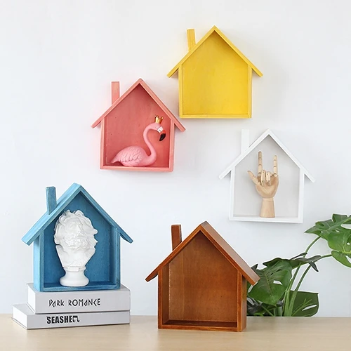 Retro Wooden House Shelf Creative Lattice Wall Hanging Multi-Function Storage Rack 5 Colors Vintage Storage Holders
Retro Wooden House Shelf Creative Lattice Wall Hanging Multi-Function Storage Rack 5 Colors Vintage Storage Holders