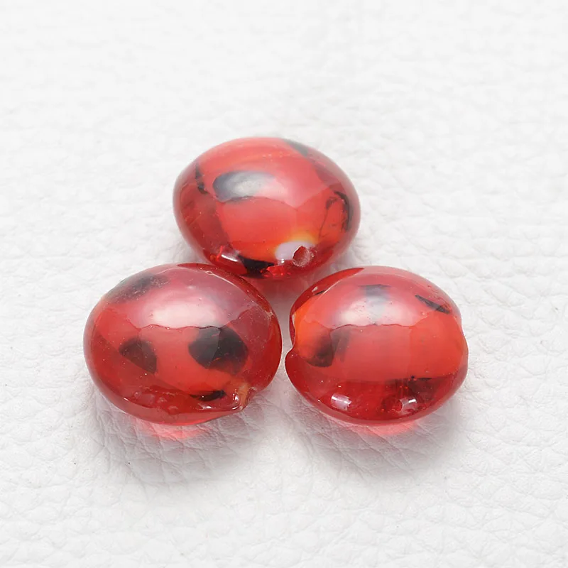 5x 21x11mm Speckle Glass Chamilia Beads Flat Round Disc Glass Lampwork Spacer Beads For Diy Jewelry Making Accessories, 2 Colors
5x 21x11mm Speckle Glass Chamilia Beads Flat Round Disc Glass Lampwork Spacer Beads For Diy Jewelry Making Accessories, 2 Colors