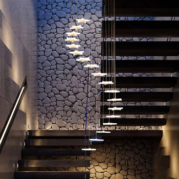 Fashion Pendant Lamp Modern led Pendant Light Creative Stair Restaurant Pendant Light Hotel Club Store Personalized Hanging Lamp
Fashion Pendant Lamp Modern led Pendant Light Creative Stair Restaurant Pendant Light Hotel Club Store Personalized Hanging Lamp
