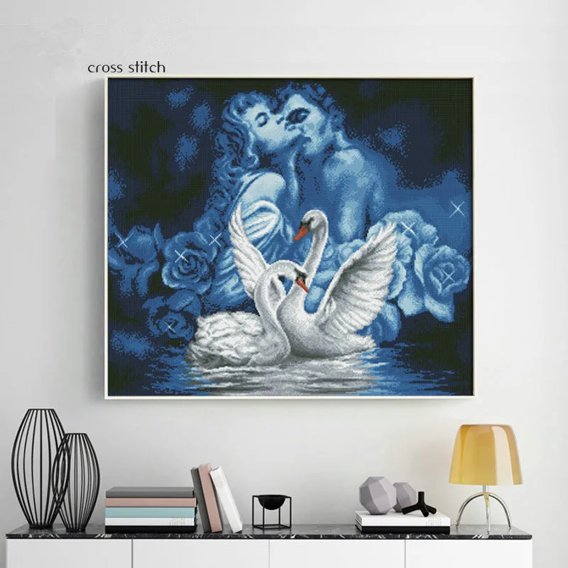 Swan lovers Intimate kiss DMC Crafts Sewing 14CT Counted Needlework Cross stitch Sets Embroidery kits Cross-Stitch wall decor
Swan lovers Intimate kiss DMC Crafts Sewing 14CT Counted Needlework Cross stitch Sets Embroidery kits Cross-Stitch wall decor