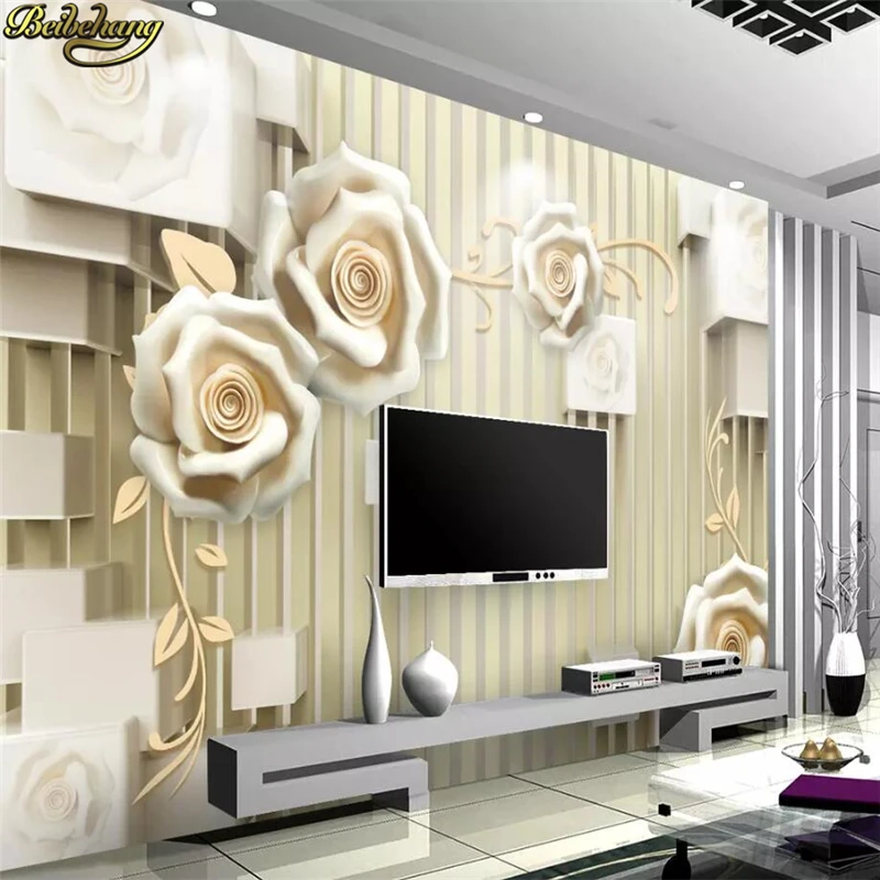 beibehang Custom wallpaper mural modern minimalist embossed three-dimensional rose vine 3D TV background wall papel de parede
beibehang Custom wallpaper mural modern minimalist embossed three-dimensional rose vine 3D TV background wall papel de parede