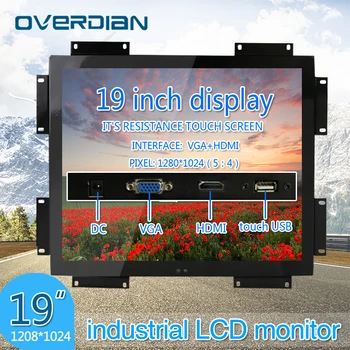 19inch/19" VGA/USB/HDMI Interface Industrial Control Lcd Resistance Touch Screen Monitor Metal Shell Hanger Mounting 5:4
19inch/19" VGA/USB/HDMI Interface Industrial Control Lcd Resistance Touch Screen Monitor Metal Shell Hanger Mounting 5:4