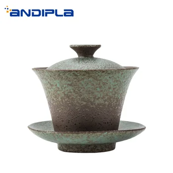130ml Japanese Style Gaiwan Tea Tureen Ceramic Coarse Pottery Tea Bowl Lid Saucer Teapot Teaware Drinkware Decor Crafts As Gifts
130ml Japanese Style Gaiwan Tea Tureen Ceramic Coarse Pottery Tea Bowl Lid Saucer Teapot Teaware Drinkware Decor Crafts As Gifts