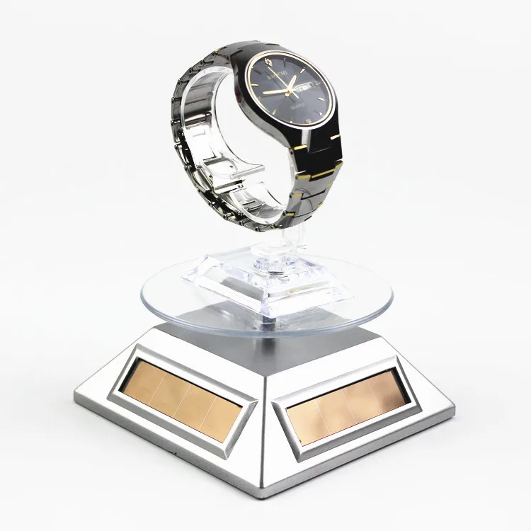 Solar battery powered rotating display stand tray props Watch glasses mobile phone promotion table electric pool Jewelry stand
Solar battery powered rotating display stand tray props Watch glasses mobile phone promotion table electric pool Jewelry stand