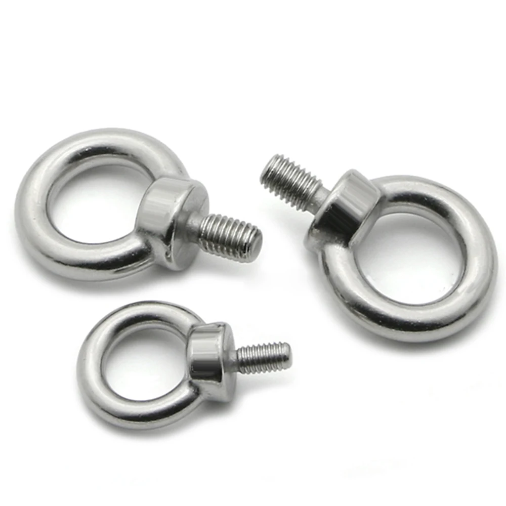 2PCS 304 Stainless Steel Silver Ring Shape Screws Bolt European Style screw rings lifting eye bolt marine hardware ring bolt
2PCS 304 Stainless Steel Silver Ring Shape Screws Bolt European Style screw rings lifting eye bolt marine hardware ring bolt