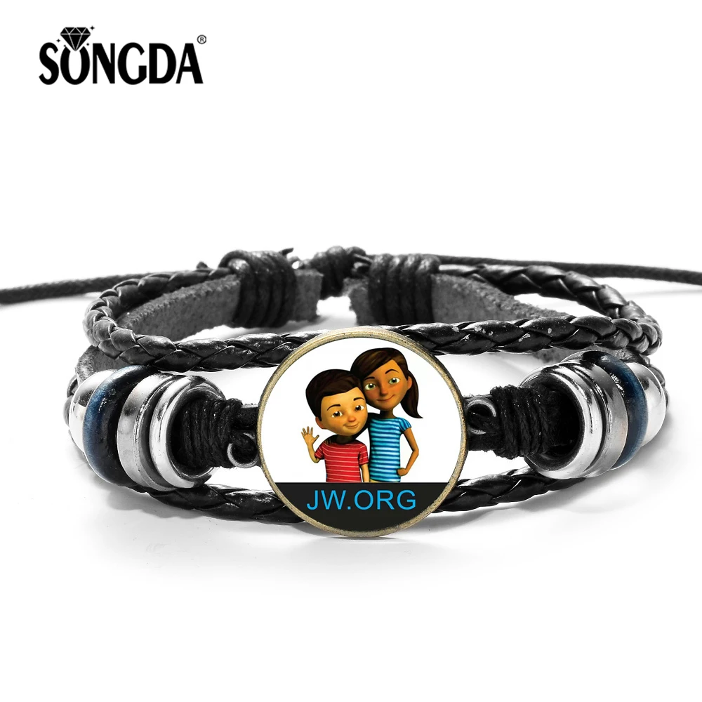 SONGDA Newest JW.ORG Leather Bracelet Caleb and Sophia JW Children & Jehovah's Witnesses Handmade Glass Cabochon Charms Bracelet
SONGDA Newest JW.ORG Leather Bracelet Caleb and Sophia JW Children & Jehovah's Witnesses Handmade Glass Cabochon Charms Bracelet