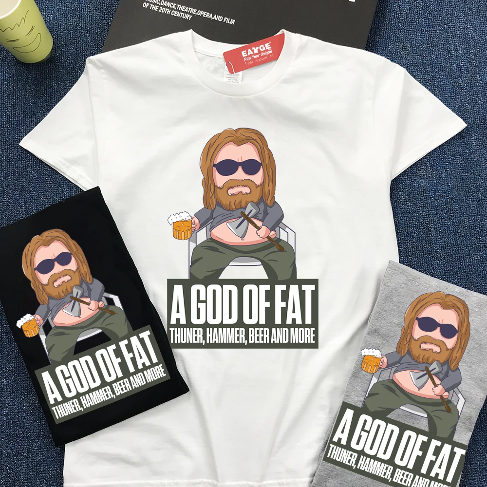 Fat Thor T Shirt God of Fat Thunder Hammer Beer T-shirt Avengers Endgame Funny Design Tshirt HIXIP Original Design Men Women Tee
Fat Thor T Shirt God of Fat Thunder Hammer Beer T-shirt Avengers Endgame Funny Design Tshirt HIXIP Original Design Men Women Tee