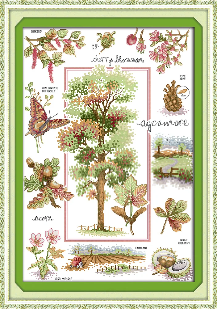 Botanical garden cross stitch kit aida 14ct 11ct count print canvas hand sew cross-stitching embroidery DIY handmade needlework
Botanical garden cross stitch kit aida 14ct 11ct count print canvas hand sew cross-stitching embroidery DIY handmade needlework